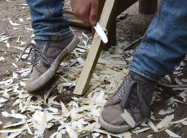 Schnitzen am Feuer Schnitzen am Feuer